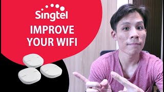 How to Improve your HOME WIFI with Singtel WIFI Mesh wspeed tests [upl. by Nnylyahs]