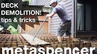 Deck Removal Tips amp Tricks [upl. by Stedt]