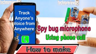 Gsm based Spy bug microphone  how to make [upl. by Notxarb]