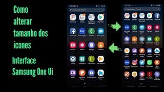 COMO ALTERAR O TAMANHO DO ÍCONES NA INTERFACE DA SAMSUNG [upl. by Notwal]