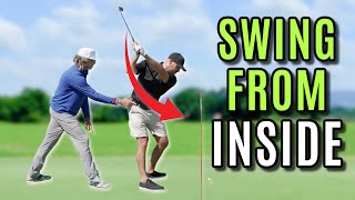 The TRICK To Create An Inside Out Swing Path [upl. by Nnylyram]