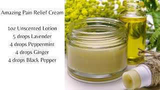 Craft Your Own Natural Pain Relief Cream StepByStep Guide  MarkPerrenJonescom [upl. by Mackay]