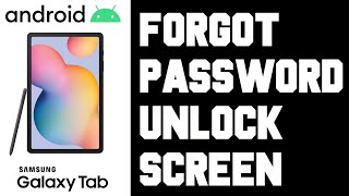 Android Forgot Password Pattern Pin Code Help  Android Tablet Forgot Password Factory Reset [upl. by Aizti]