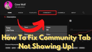 How To Enable Community Tab On Youtube Without 1k Subscribers 2021 [upl. by Odnaloy]