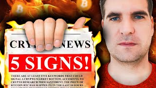 5 SIGNS Crypto might PUMP soon Crypto News Today [upl. by Silvain]