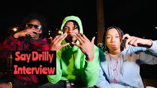 Say Drilly  AJ Hound  Rah Gzz  Kai Cenat  Drilly Indictment  Moneywell  Music  FULL INTERVIEW [upl. by Fania]