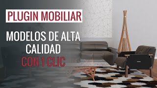 Plugin Mobiliar  Modelos 3D gratuitos para Sketchup con 1 clic [upl. by Ydospahr]