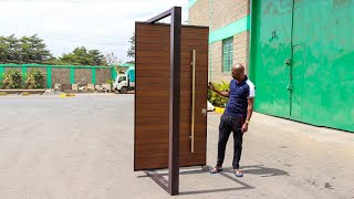 UNVEILING PIVOT DOORS IN KENYA😀 Latest modern steel door design ideas [upl. by Alyce]