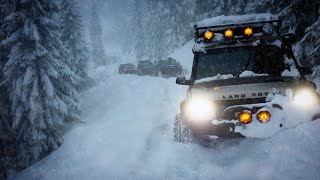 Extreme Snow Truck Camping During a Winter Storm Overlanding In Snow [upl. by Flam]