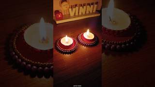 DIY Tea light candle holder for Diwali ✨ artsyvinni shorts diwalidecor tealightcandleholder [upl. by Opiuuk]