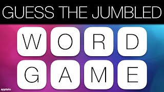 GUESS THE JUMBLED WORD GAME 1  Unscramble all 25 Scrambled General Knowledge Trivia Words [upl. by Anayi]