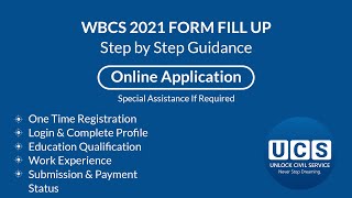 WBCS 2021 FORM FILL UP  STEP BY STEP [upl. by Eldnek]