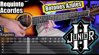 Los Botones Azules  Junior H amp Luis R Conriquez  Tutorial de Requinto y Acordes Guitarra Con TABS [upl. by Pardew21]