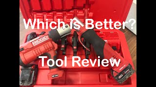 Tool Review  Milwaukee M18 Forcelogic vs Ridgid Proporess [upl. by Fusco]