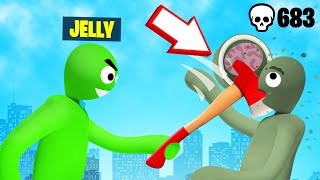 JELLY vs A ZOMBIE APOCALYPSE Gang Beasts [upl. by Pyszka883]