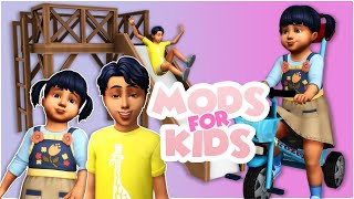 FUNCTIONAL SLIDES AND TODDLER BIKES 🚴🧸  The Sims 4 CCMod Showcase [upl. by Placidia]