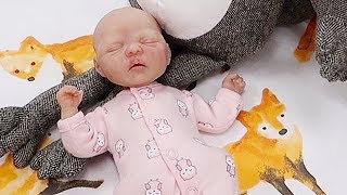 Shopping with Tiny Reborn Silicone Baby Doll at Target and Craft Store [upl. by Cristen]