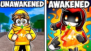 Awakened VS Unawakened FRUITS in ROBLOX Blox Fruits [upl. by Yrro412]