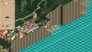 Rollercoaster Tycoon Corkscrew follies 1 Whispering Cliffs Pricing strategy 20 [upl. by Rfinnej]