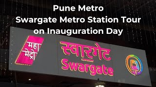 Pune’s Swargate Metro Station Tour and Metro Ride on Inauguration Day [upl. by Ann-Marie]