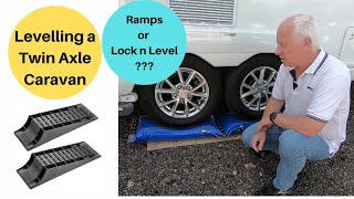 Levelling a Twin Axle Caravan Using Caravan Ramps and Lock n Level System [upl. by Scottie]