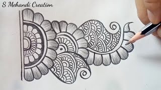 Beautiful Pencil Mehandi Design  Mehandi Ka Design  Mehndi  Pencil Mehndi [upl. by Dranel]