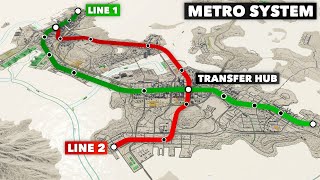 Engineering An Efficient and Realistic METRO Network for My City  Cities Skylines 2 [upl. by Albie]