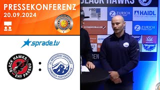 20092024  Pressekonferenz  EHF Passau Black Hawks vs SC Riessersee [upl. by Pellegrini]