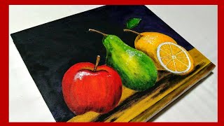 ✅ Como Pintar un BODEGON de FRUTAS  Paso a Paso  Tutorial de Pintura Acrilica 72 [upl. by Lamoureux]