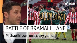 Match abandoned only six players left Michael Brown on the Battle of Bramall Lane  PL Tonight [upl. by Calendra36]