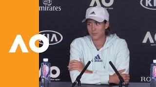 Garbiñe Muguruza press conference 3R  Australian Open 2020 [upl. by Ahsenauj]