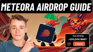 Meteora Airdrop Guide  BEST Method to get MET Solana [upl. by Aylat]