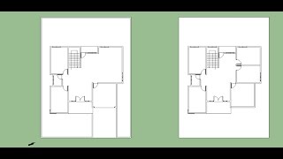 Cara menggambar Denah Rumah 2 Lantai dengan Sketchup [upl. by Armyn]