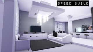 Roblox l Como decorar la casa futurista 🌑PART 1🌑 Speed Build🌑 Adopt me [upl. by Airenahs533]