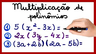 MULTIPLICAÇÃO DE POLINÔMIOS VAMOS APRENDER JUNTOS [upl. by Annahpos]