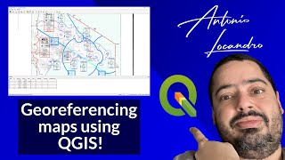 QGIS 316 Part 2  Georeferencing a Scanned Map Without Printed Coordinates [upl. by Kendrick230]