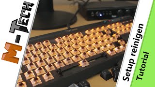 Tastatur und Setup entstaubenreinigen  Tutorial [upl. by Statis]