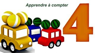 Compilation № 4  4 voitures pour apprendre les couleurs [upl. by Jahncke]