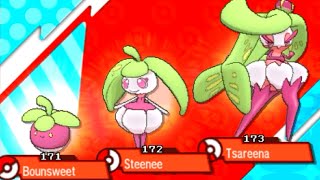 How to Evolve BOUNSWEET into STEENEE and TSAREENA  Pokemon Sun amp Moon [upl. by Leber]