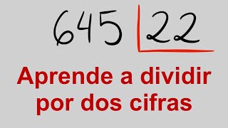 Cómo aprender a DIVIDIR POR DOS CIFRAS fácil y rápido [upl. by Reeba95]