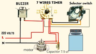 Complete Washing Machine Wiring Diagram [upl. by Aneetsirhc888]