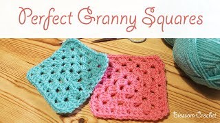 The Perfect Crochet Granny Square  for beginners [upl. by Averell]