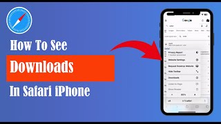 How To See Downloads In Safari iPhone  Easy Method [upl. by Llevra]