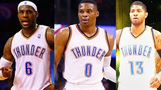 LeBron James Traded to Thunder after Carmelo Anthony Trade to Thunder LeBron James Joins Thunder [upl. by Ahseiat577]