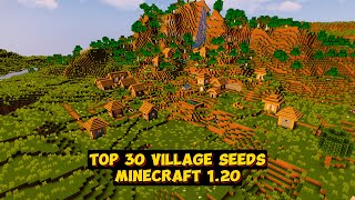 TOP 30 NEW VILLAGE SEEDS MINECRAFT 120 [upl. by Aikam]