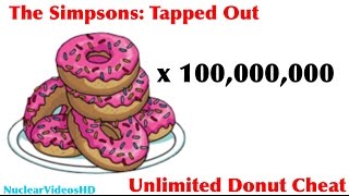 The Simpsons Tapped Out InGame Unlimited Donuts Glitch [upl. by Byrne]