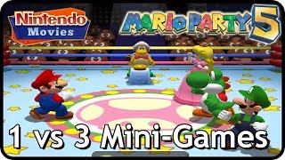 Mario Party 5  All 1 vs 3 MiniGames [upl. by Scrivenor461]