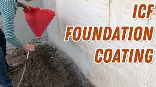 Coating ICF Foundation Styrofoam with Tuff II [upl. by Renba]