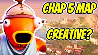 Fortnite Chapter 5 Map In CREATIVE MODE [upl. by Jeuz]