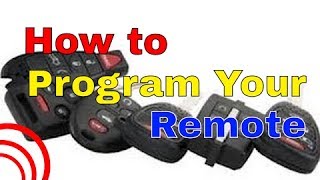 How To Program J5523518T1 and 303mhz Transmitter Remotes [upl. by Enelym]